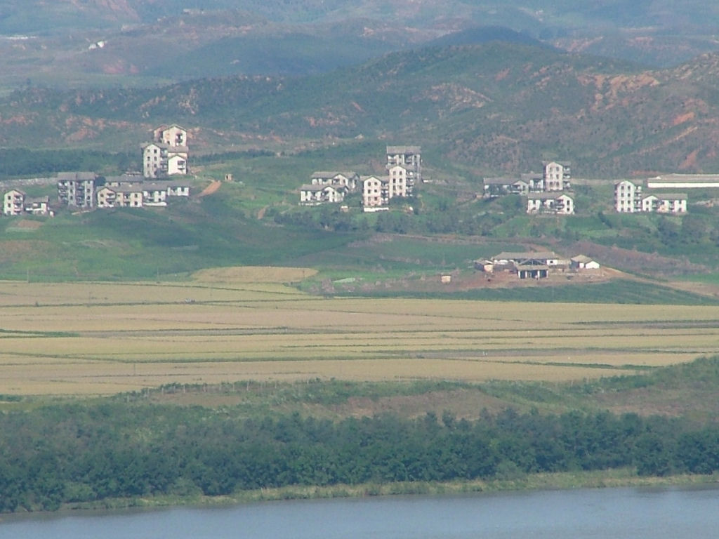 統一展望台から望む北朝鮮